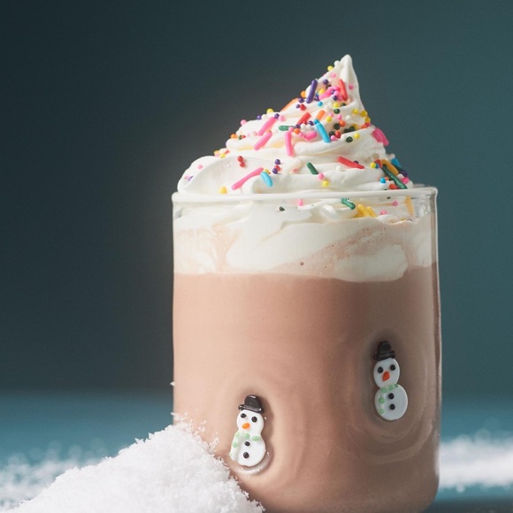 NEW Anthropologie Festive Icon Juice Glass - Snowman - Picture 1 of 6